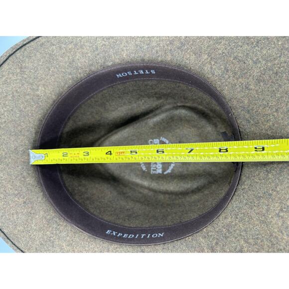 Stetson Hat Cowboy Fitted Mens X-Large Brown Wool Crushable Water Repellent USA - Picture 13 of 16